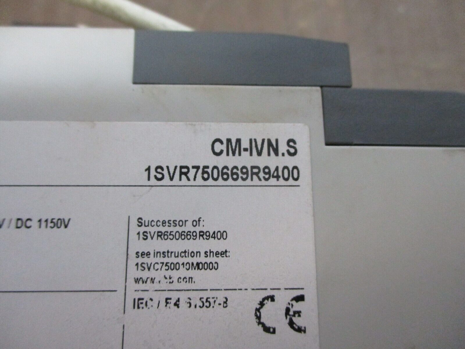 ABB CM-IVN.S Coupling Unit 1SVR750669R9400 L-L Max: 793.5VAC 1150VDC Used
