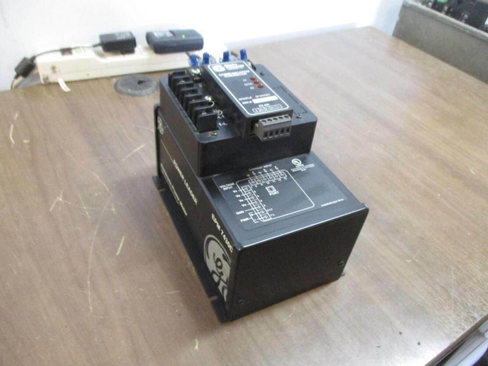 GE Electronic Power Meter EPM 7430D w/ SF485DB3 Comm Converter Used
