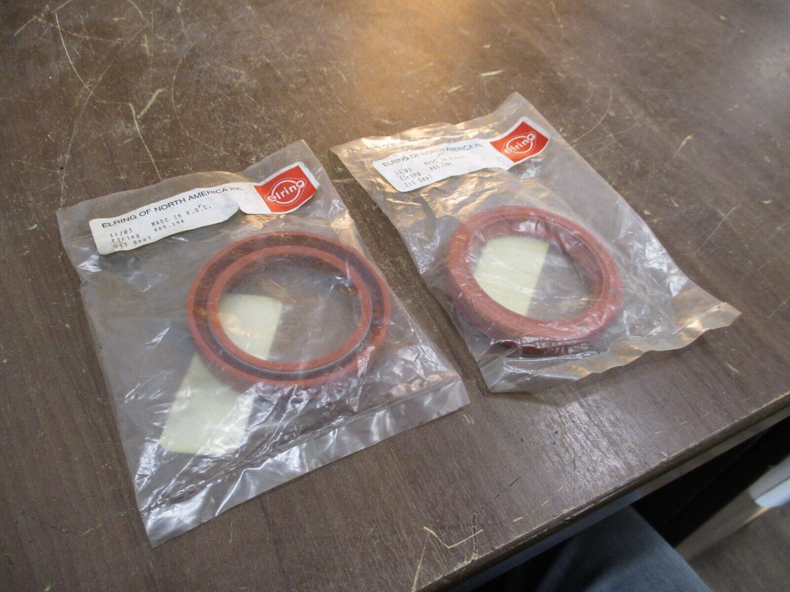 Elring Front Crank Oil Seal 465.194 *Lot of 2* New Surplus