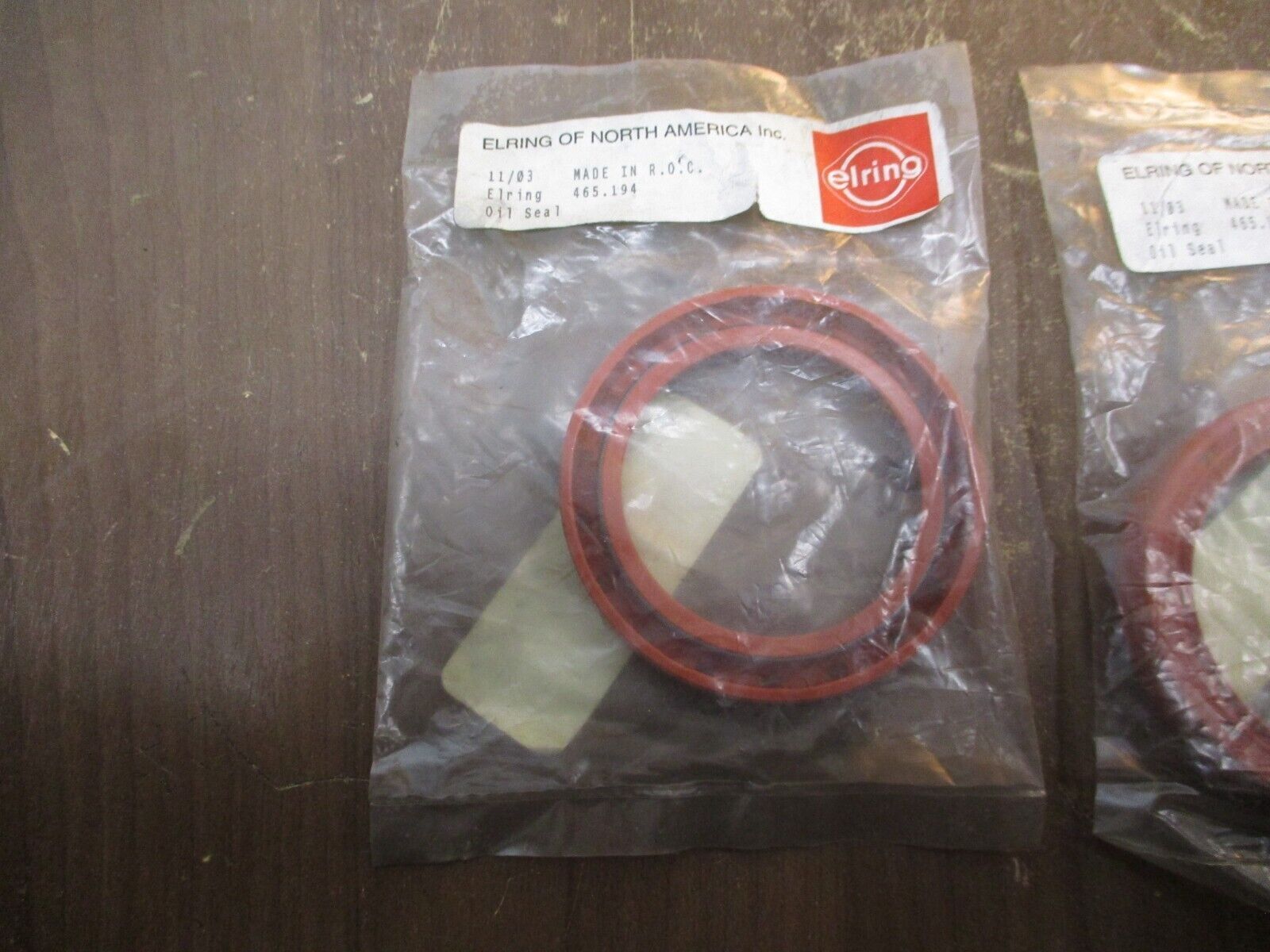 Elring Front Crank Oil Seal 465.194 *Lot of 2* New Surplus