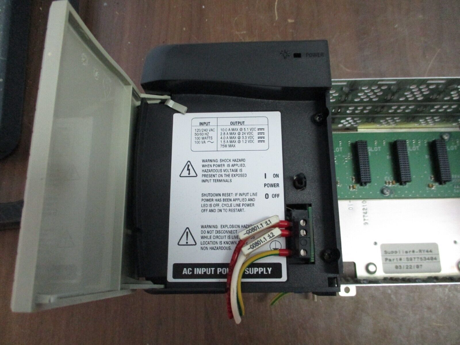 Allen-Bradley 13-Slot Chassis w/ Power Supply 1756-A13B / 1756-PA72C Used