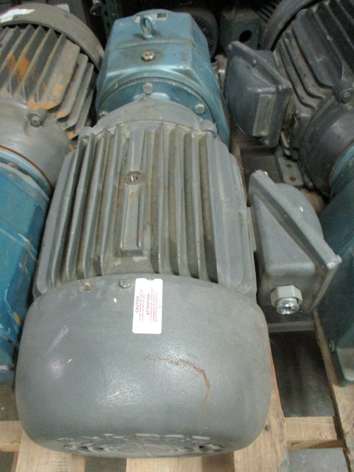 Baldor/Textron Gearmotor IDXM7570T/M082012.BANL1----D 10HP Ratio 12:1 Used