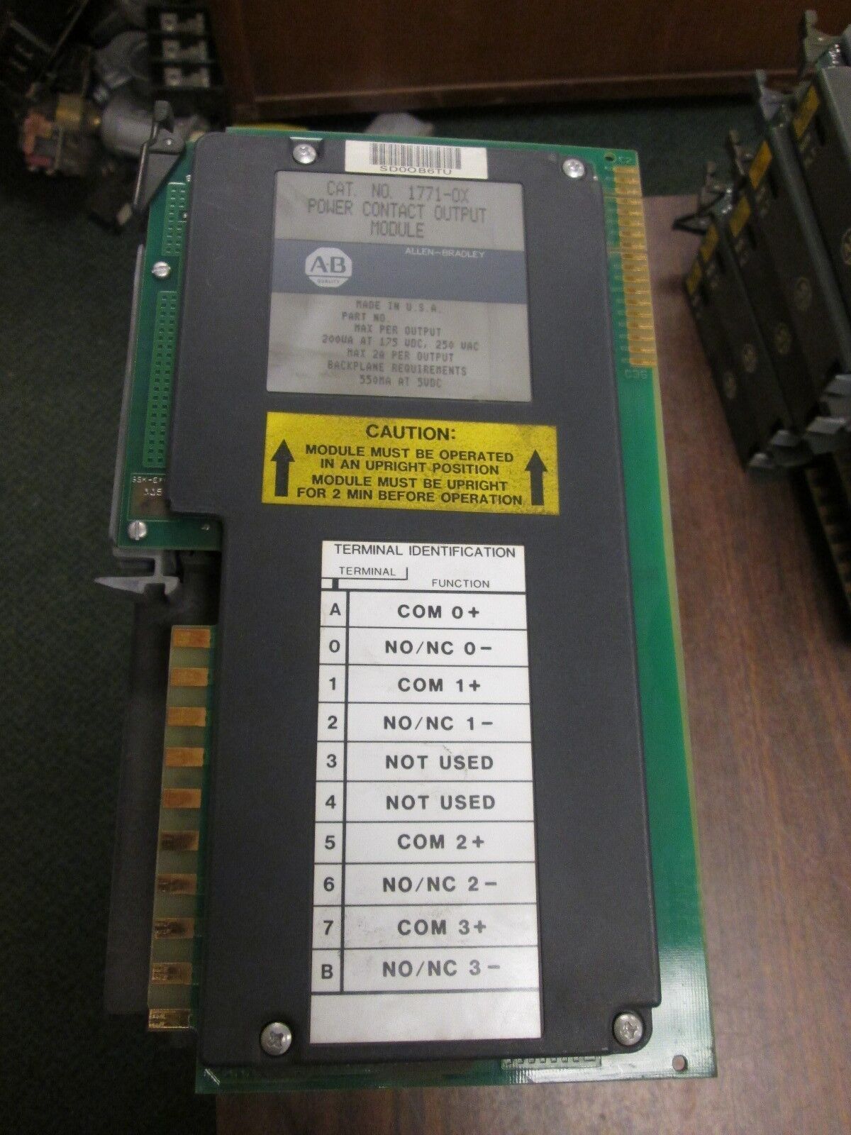 Allen-Bradley Power Contact Output 1771-OX