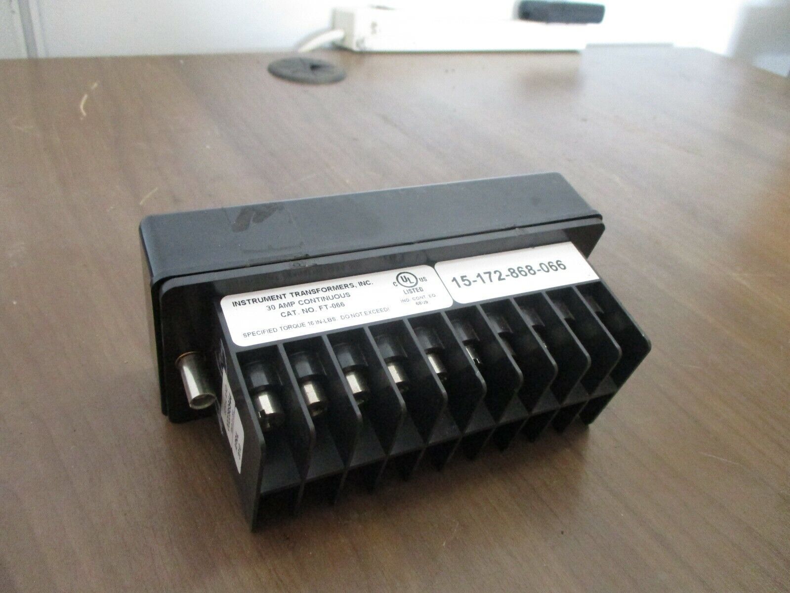 Instrument Transformers Test Switch FT-066 30A Used