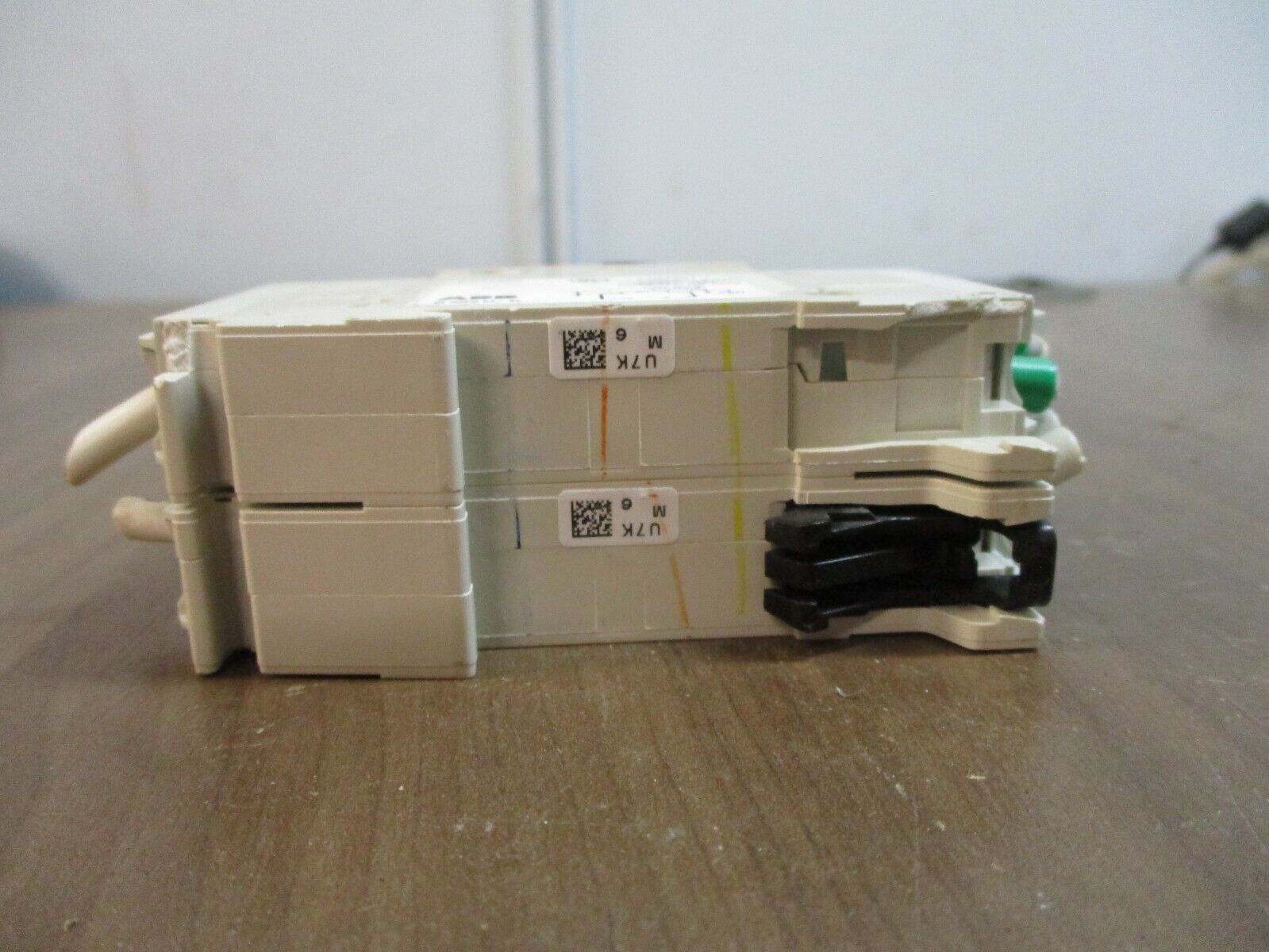 ABB Circuit Breaker S 202 U K6A 6A 240V 2P *1P Broken DIN Rail Mount* Used