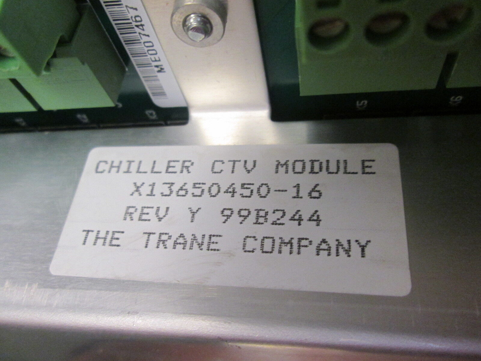 Trane Chiller CTV Module X13650450-16 Rev. Y Used
