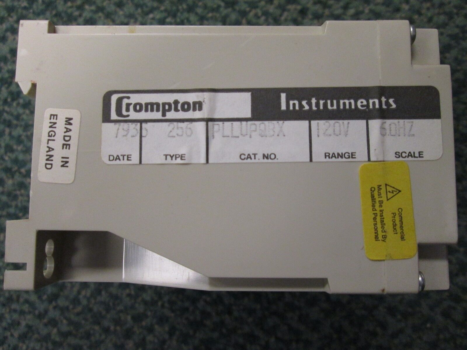 Crompton Protector Relay 256-PLLU 120V 60Hz Used