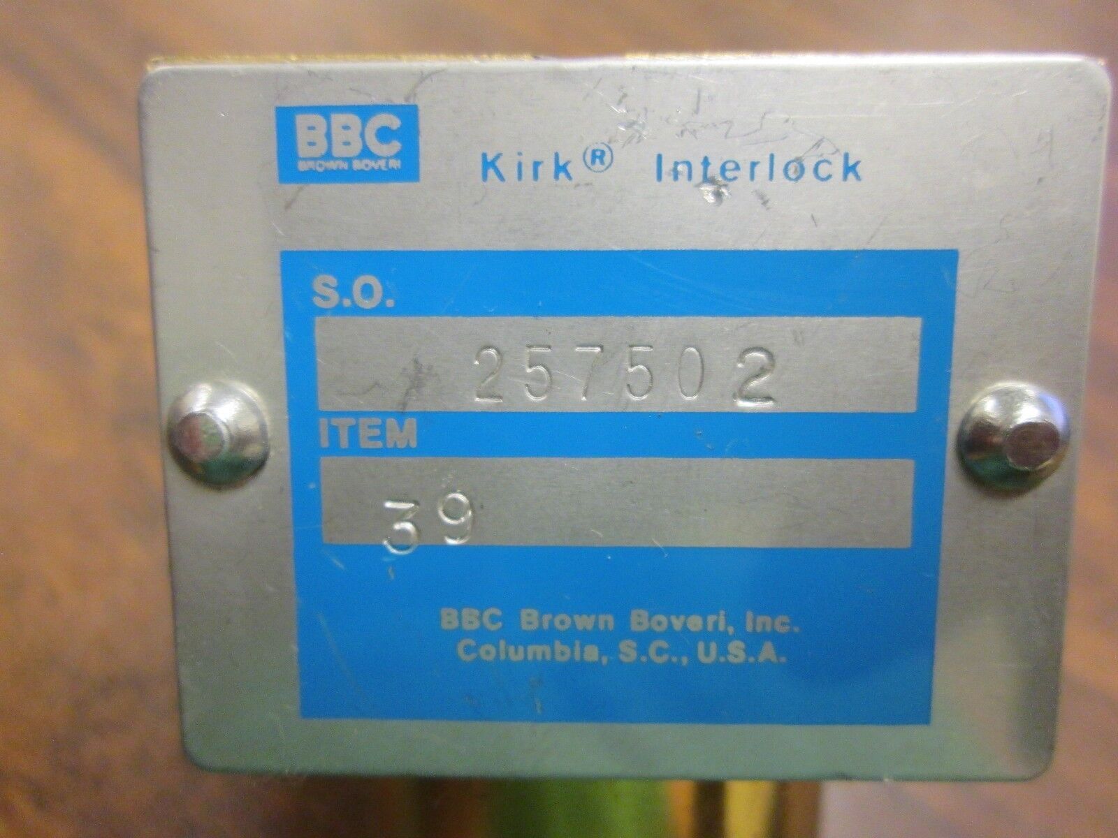 Kirk Interlock 257502 Stab Length: 0 to 0.75" Used