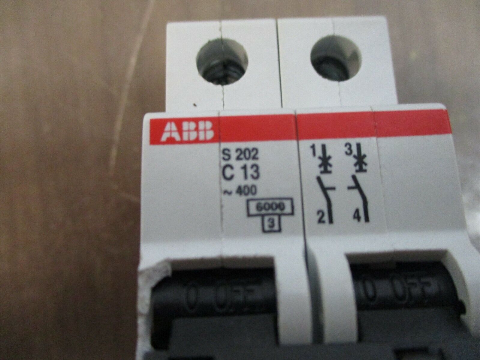ABB Circuit Breaker S 202-C13 13A 277/480V 2P Used