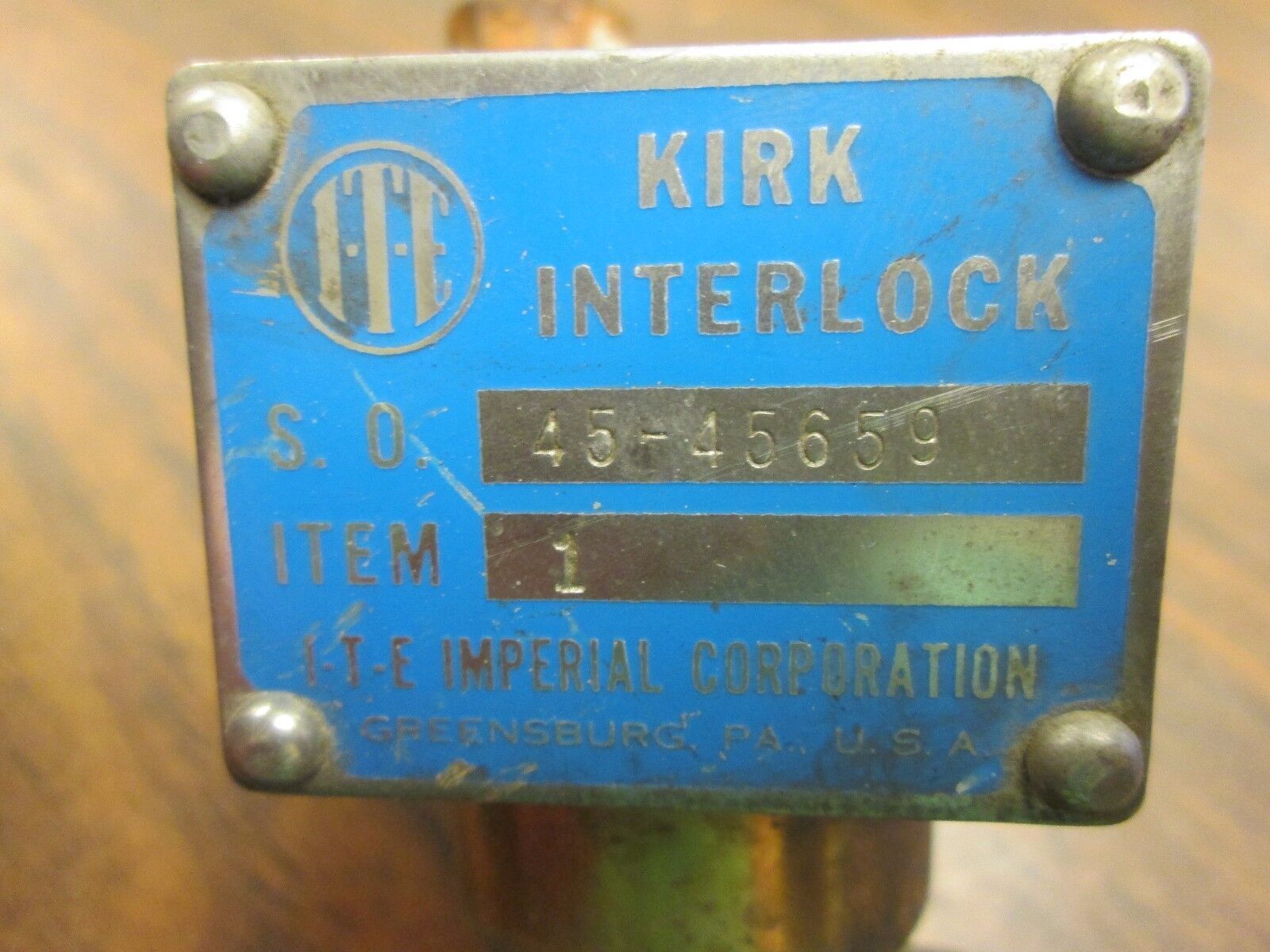 Kirk Interlock 45-45659 Stab Length: 0 to 0.75" Used