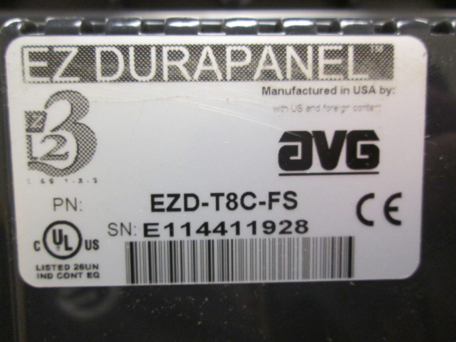 EZ Automation EZ Durapanel Touch Panel EZD-T8C-FS LED Backlight 8" Screen Used