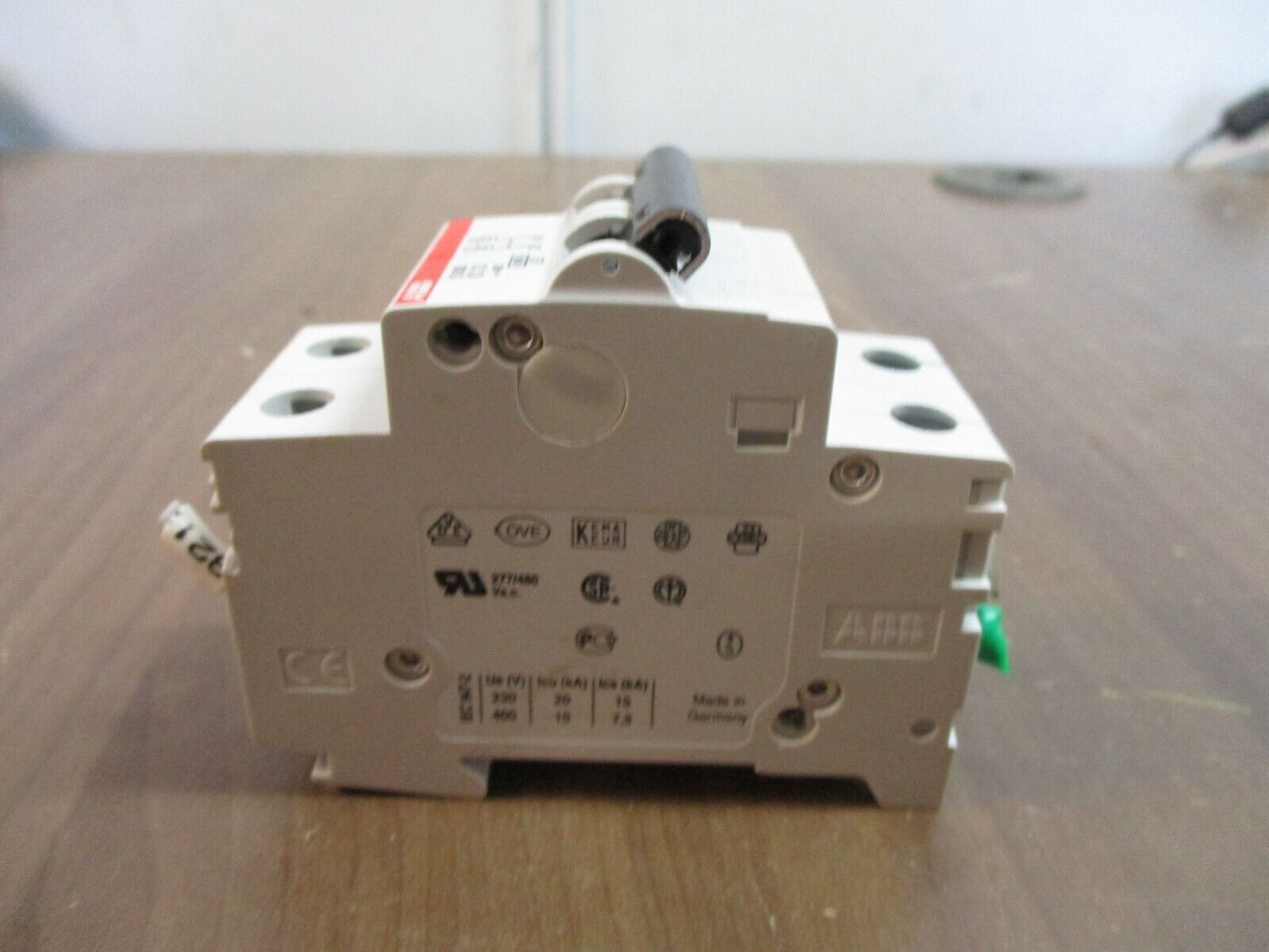 ABB Circuit Breaker S 202-C13 13A 277/480V 2P *Chipped DIN Rail Mounting* Used