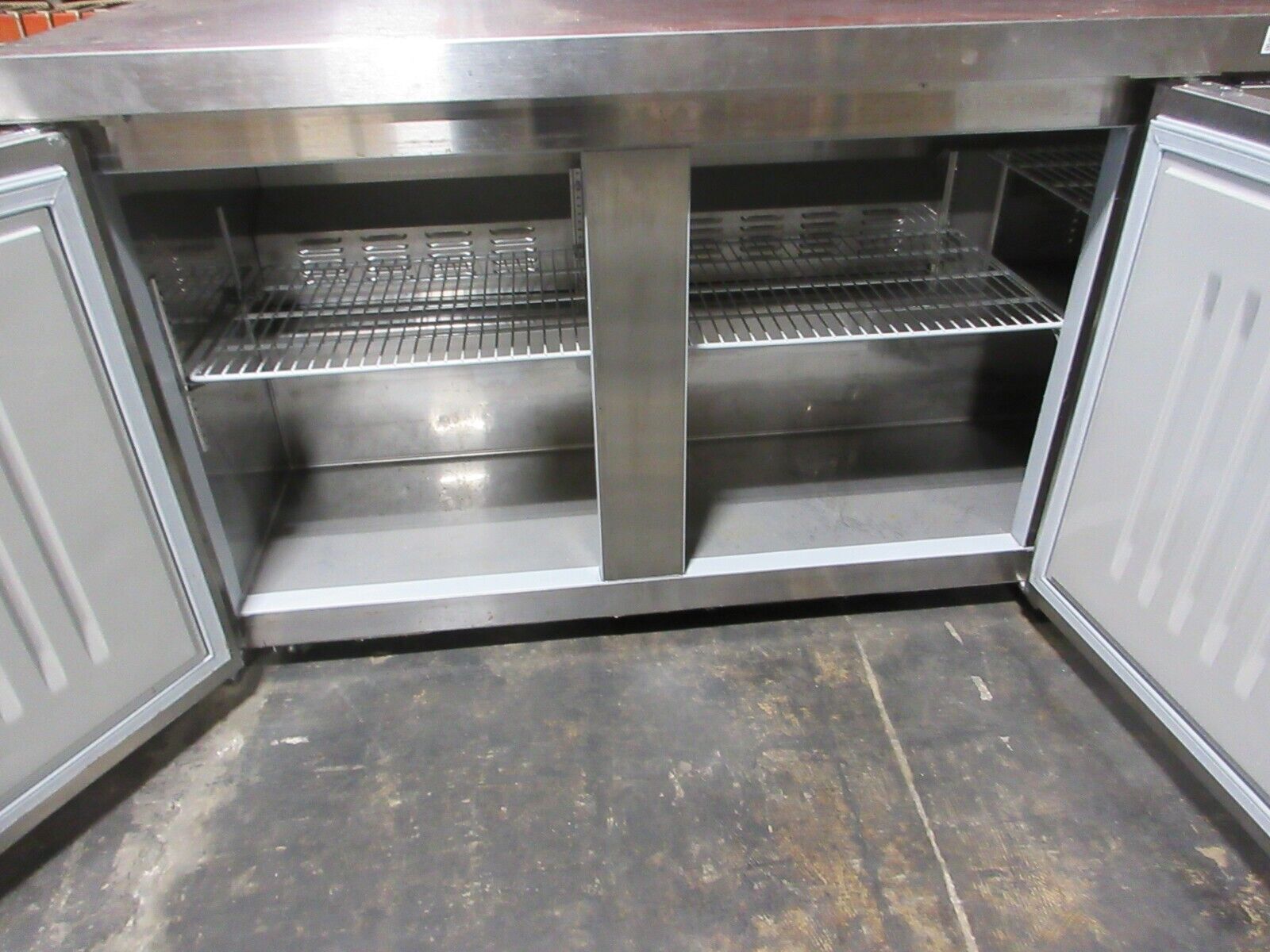 Hoshizaki Stainless Steel Refrigerator CRMR72 3-Section Undercounter Used