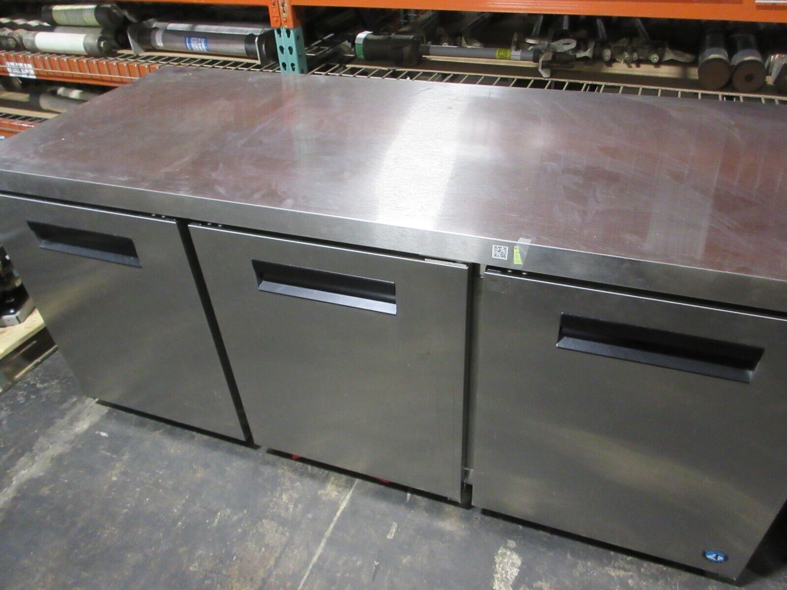 Hoshizaki Stainless Steel Refrigerator CRMR72 3-Section Undercounter Used