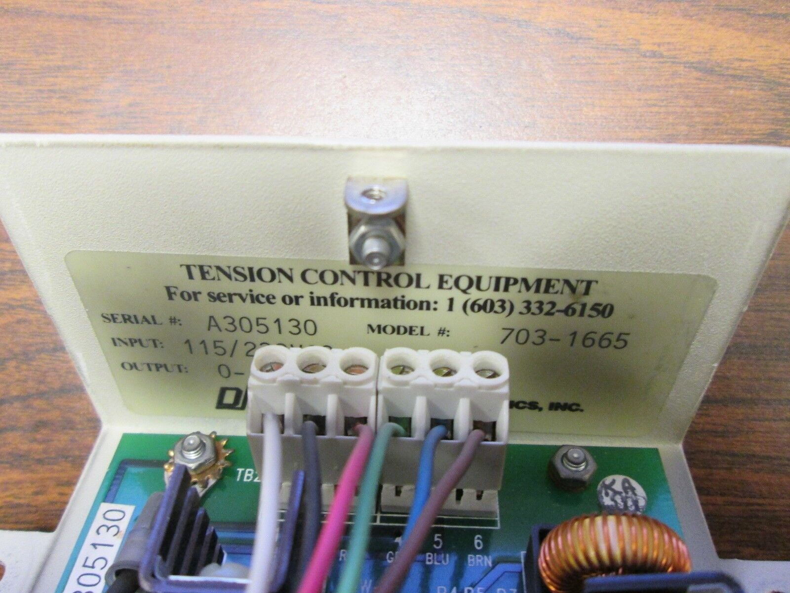 DFE Power Supply 703-1665 A305130 115/230V In 0-10VDC Out Used