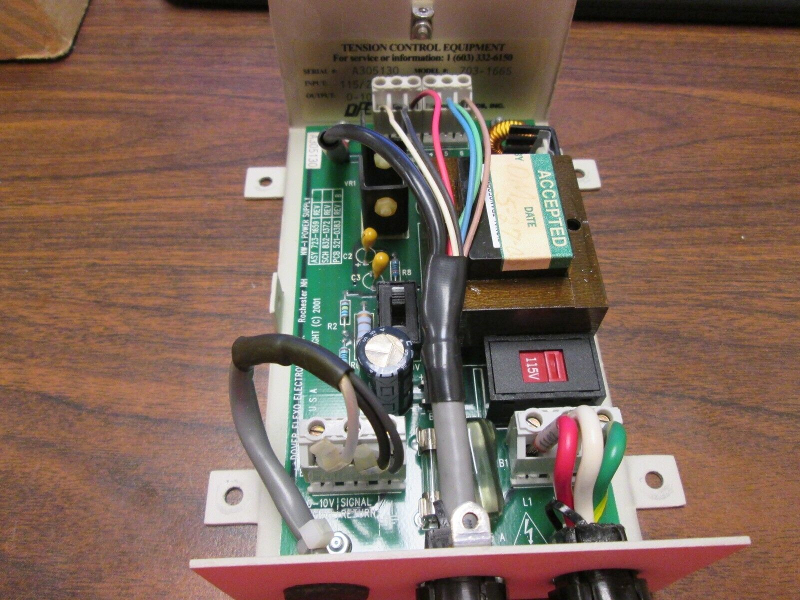 DFE Power Supply 703-1665 A305130 Missing Cover