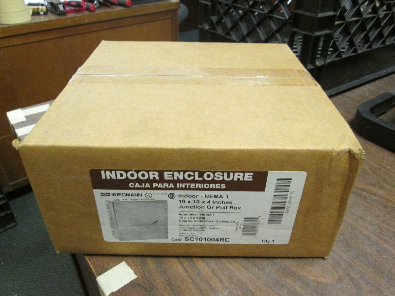 Wiegmann Enclosure SC101004RC Size: 10 x 10 x 4" NEMA 1 New Surplus