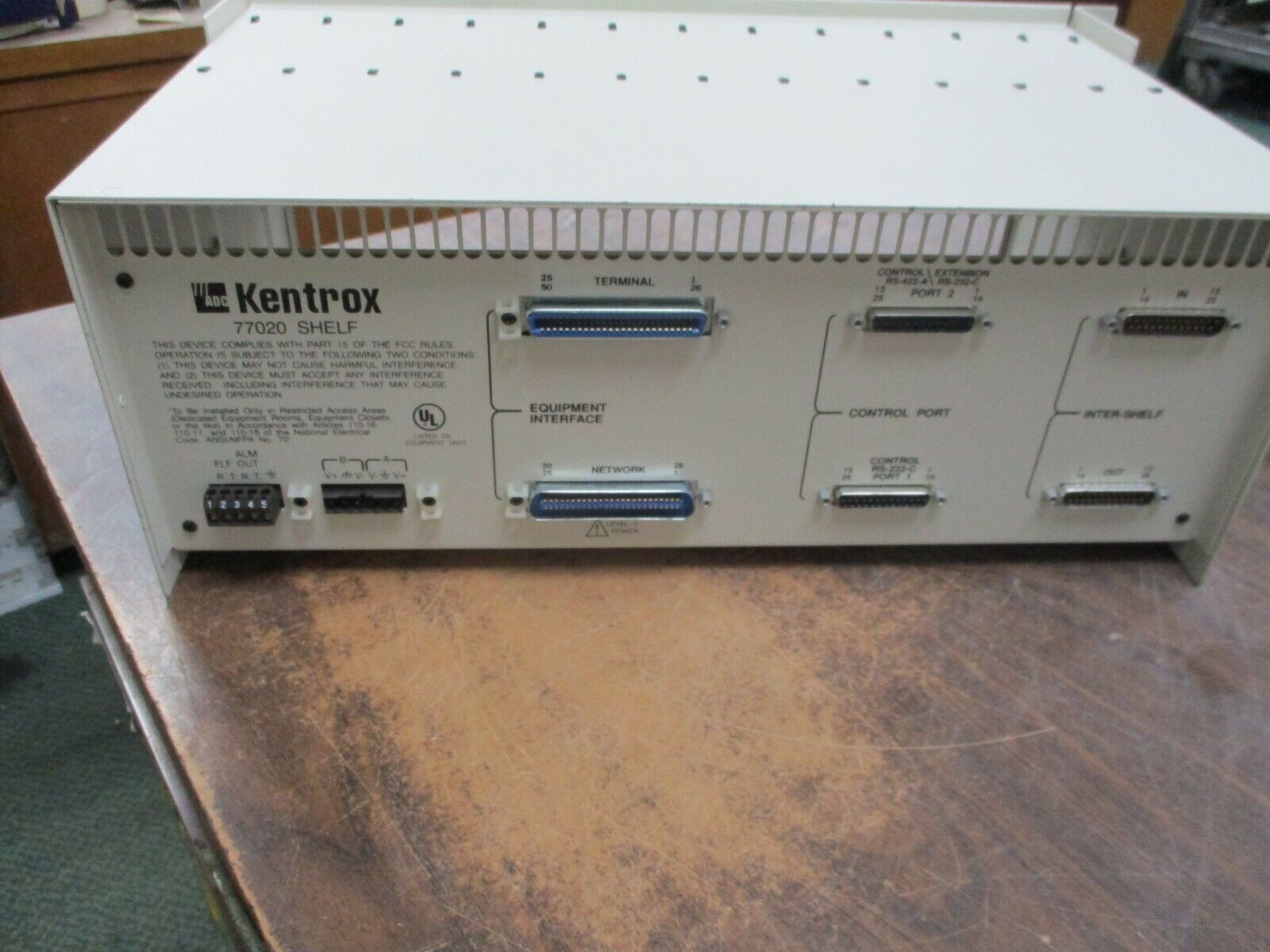 Kentrox T-Smart/T-Serv II Backplane 13-00689-01 Rev. D Used