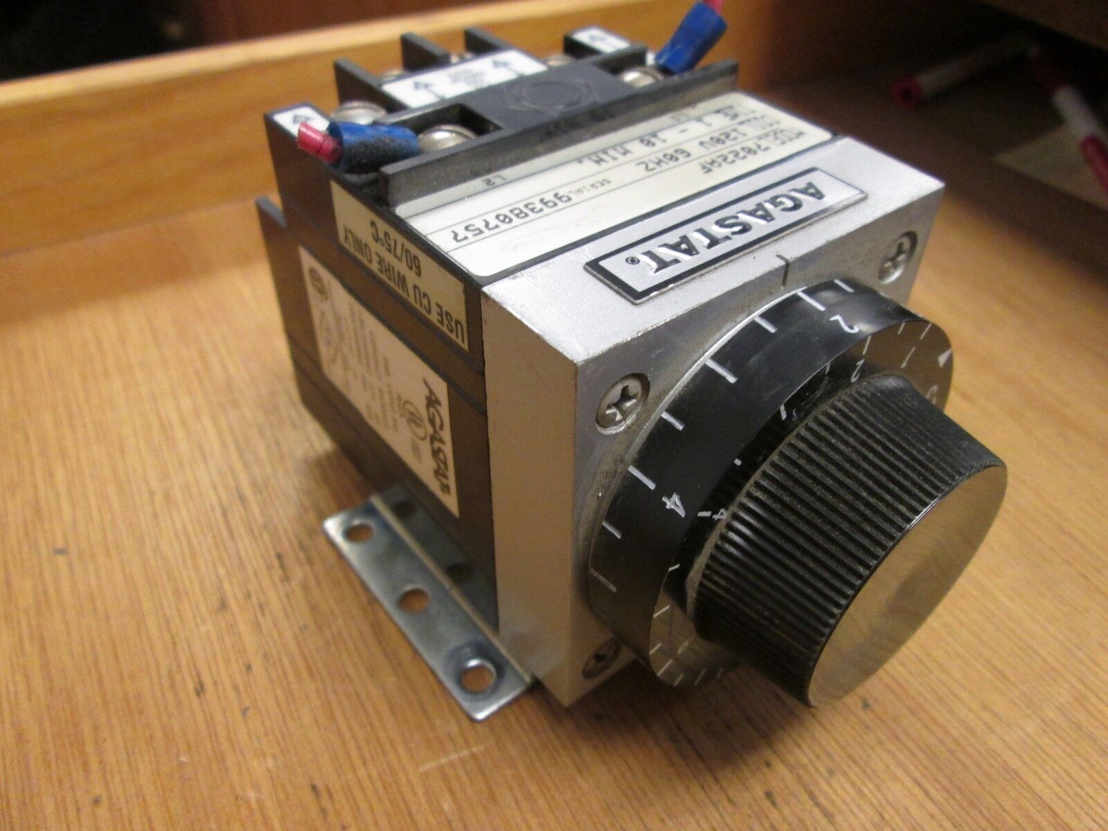 Agastat Timer 7022AF Range 1-10mins 120V Coil 60Hz Used