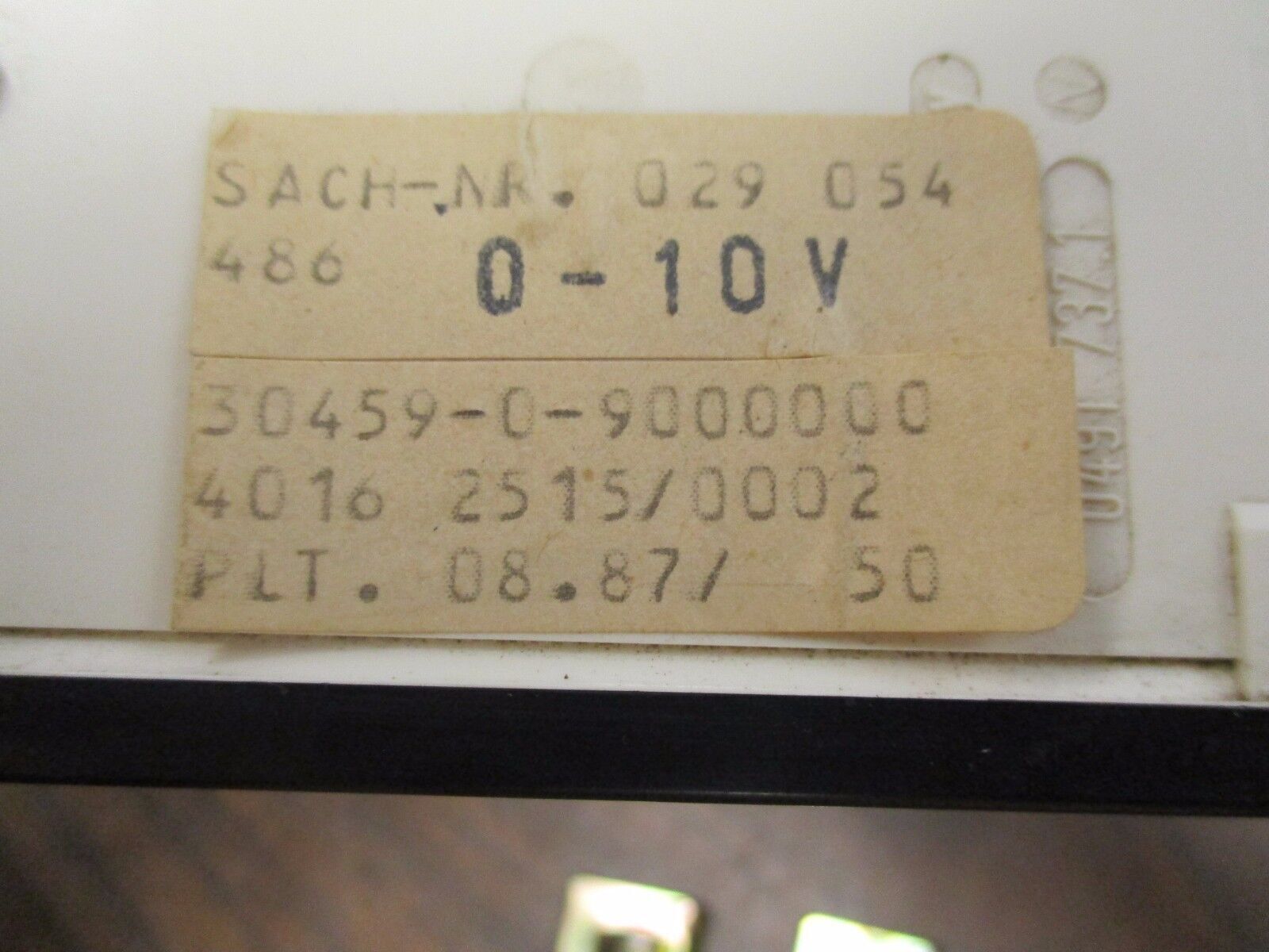 H&B Elima Voltmeter SACH-NR 029 054 Range: 0-500V Used