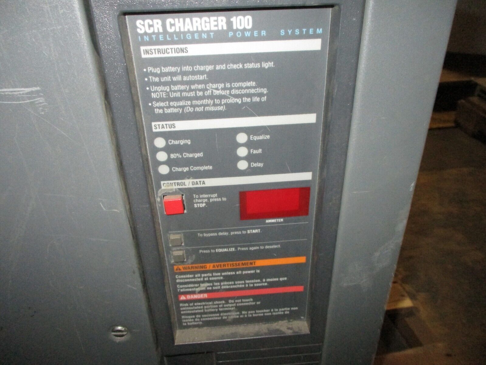 GNB SCR Charger 100 Intelligent Power System SCR100-12-475T1 475AH Used