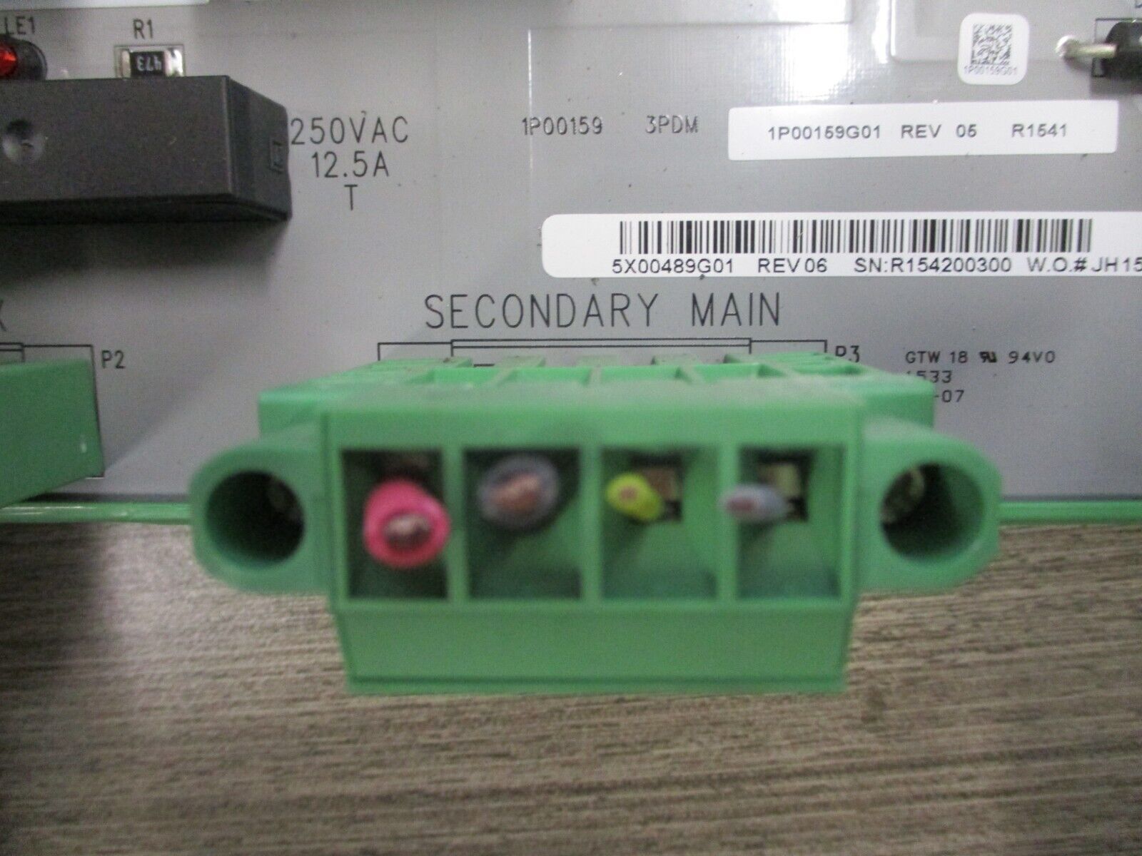 Emerson Ovation Power Distribution Module 5X00489G01 Rev. 06 Used