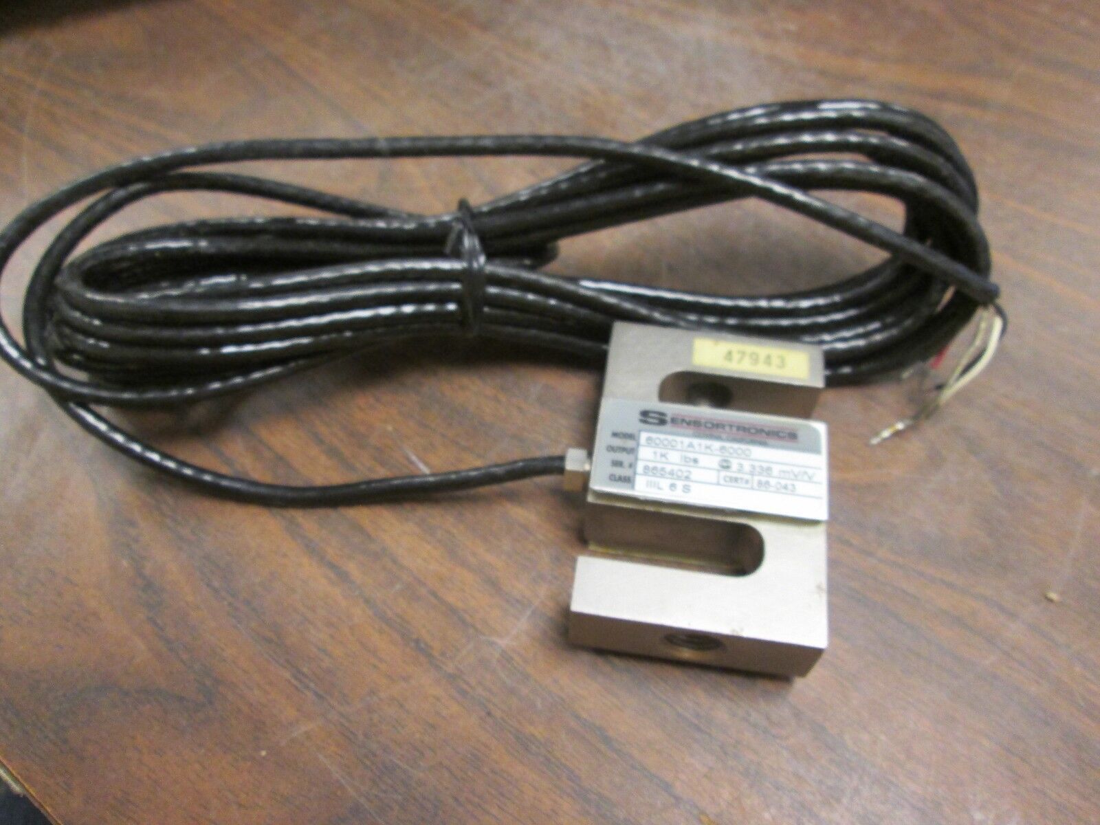 Sensortronics Load Cell S-Beam Sensor Cable 60001A1K6000 20ft New Surplus