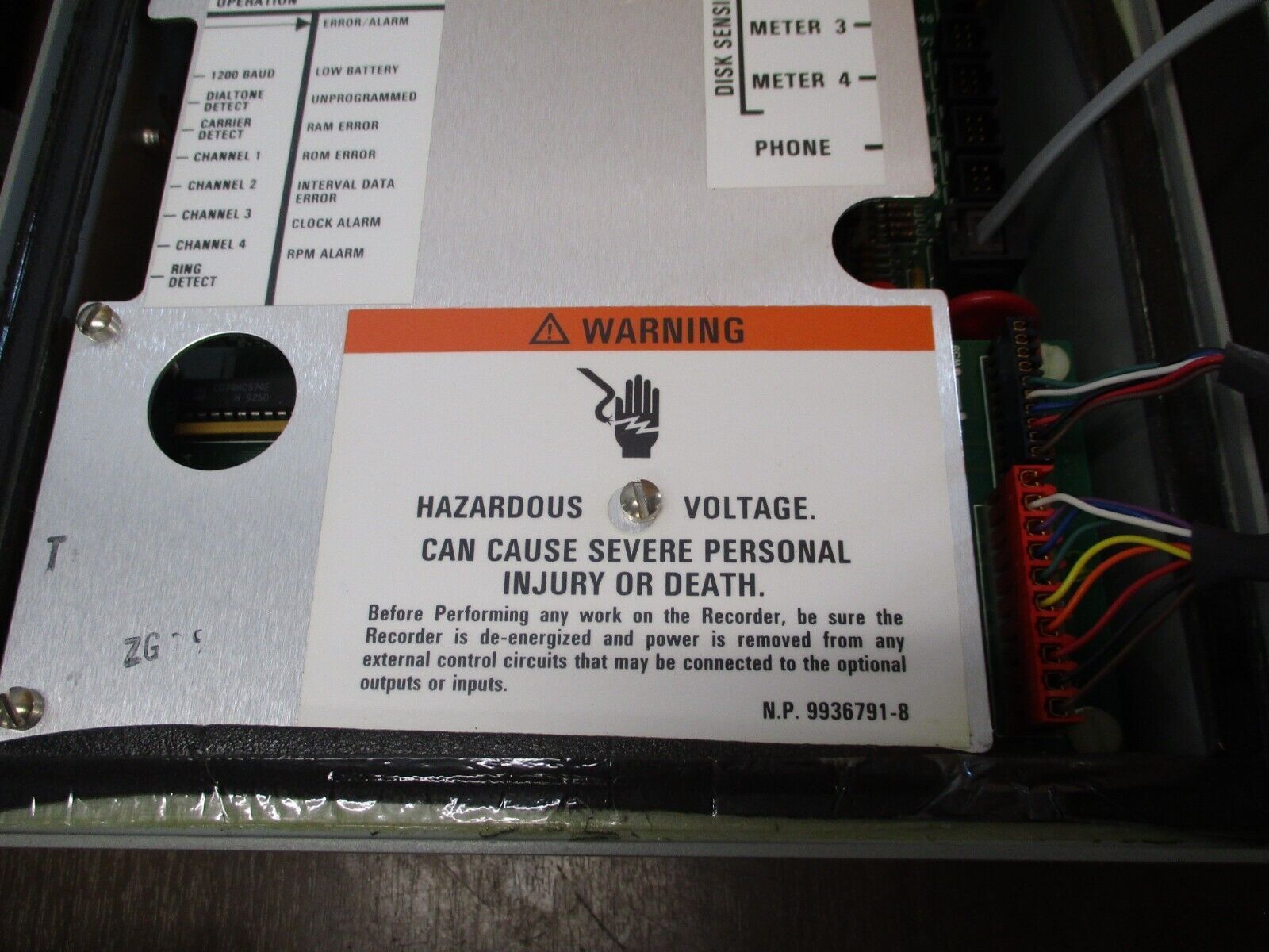 GE DR-87 Electronic Demand Recorder 733X21G005 120/240/277V 50/60Hz 4-Ch Used