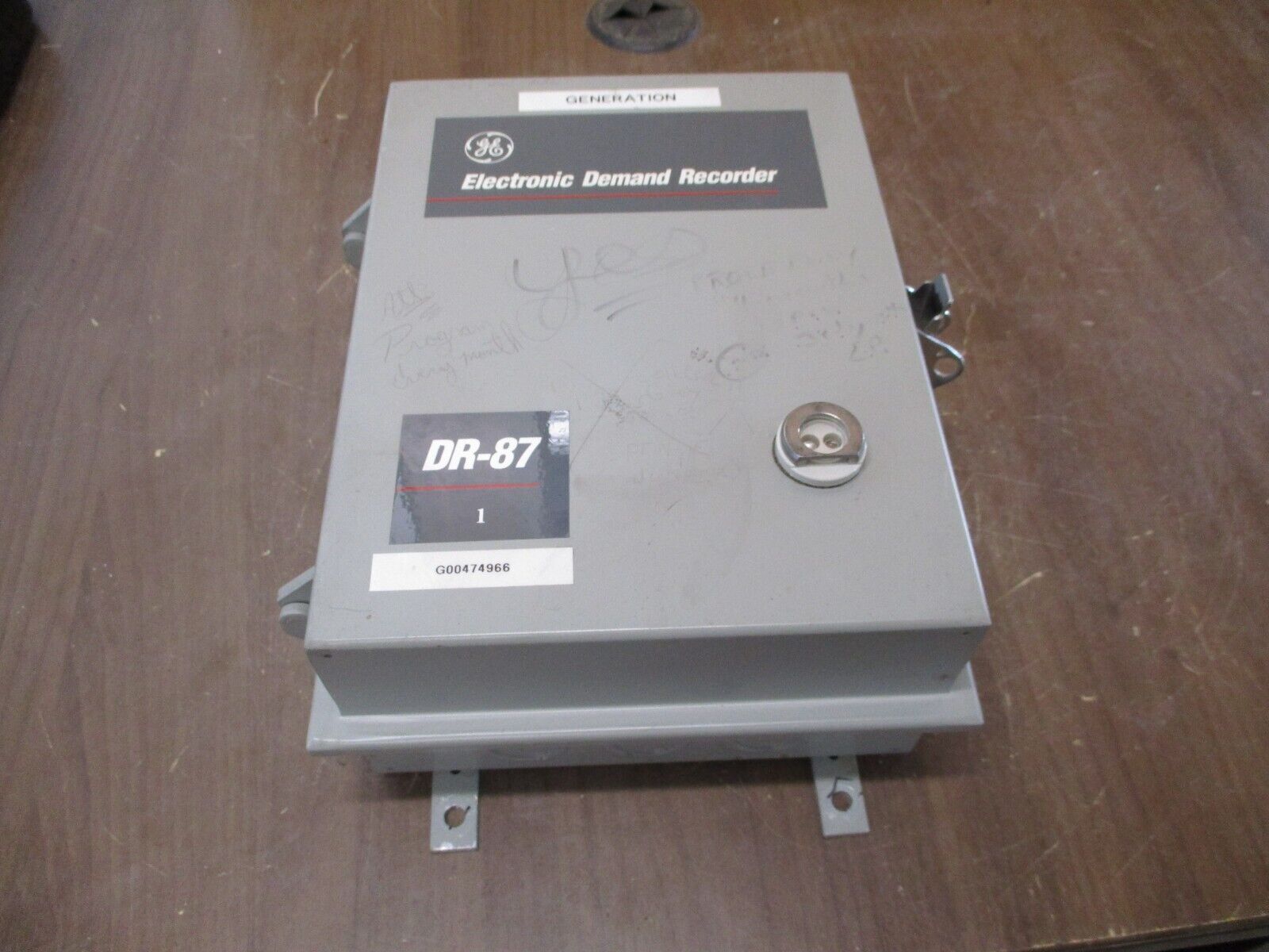 GE DR-87 Electronic Demand Recorder 733X21G005 120/240/277V 50/60Hz 4-Ch Used