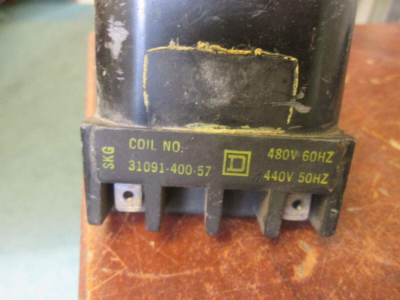 Square D Magnetic Coil 31091-400-57 480V@60Hz 440V@50Hz Used