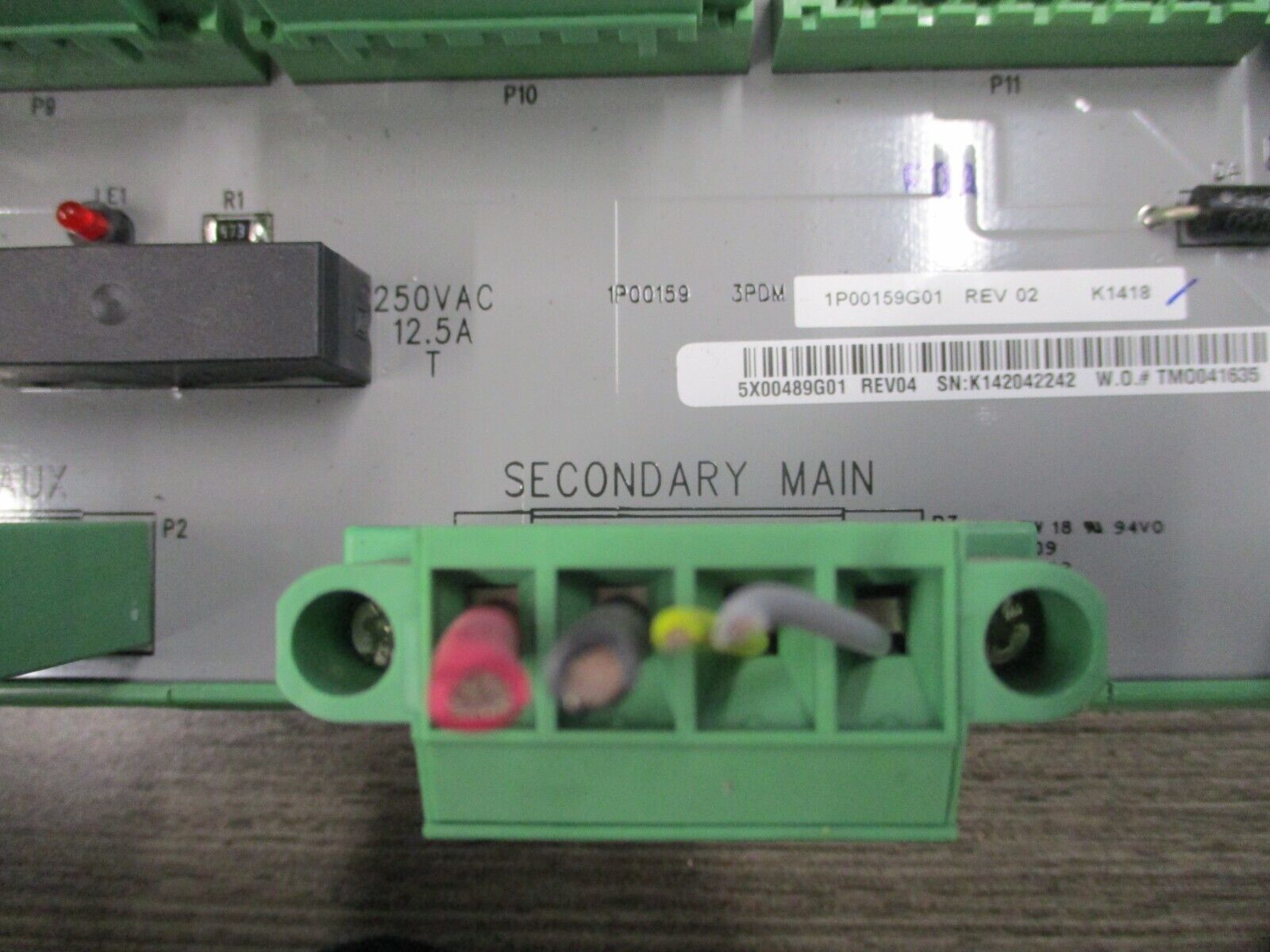 Emerson Ovation Power Distribution Module 5X00489G01 Rev. 04 Used