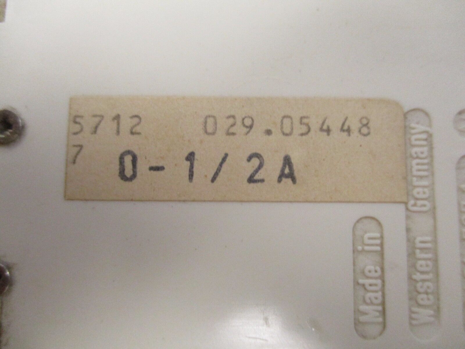 H&B Elima Kiloamp Meter 5712 029.05448 Range: 0-2kA Used