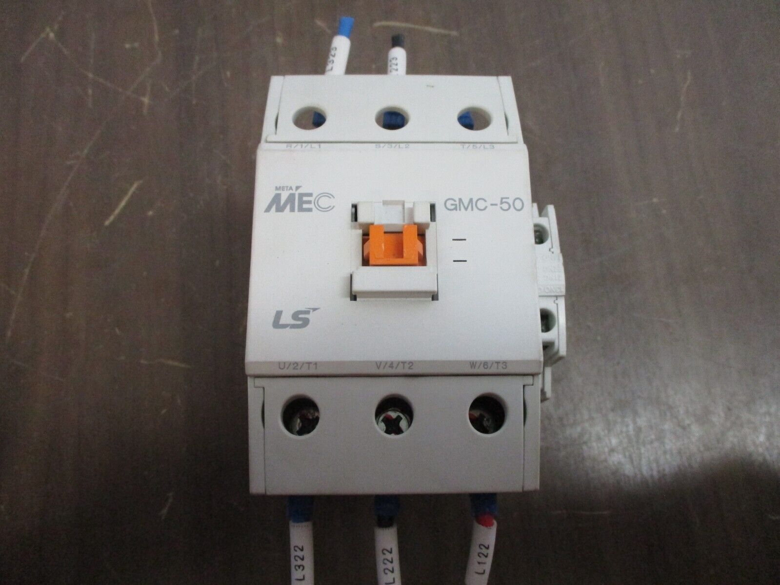 LS MEC Contactor GMC-50 220V Coil w/ Aux Contact Used