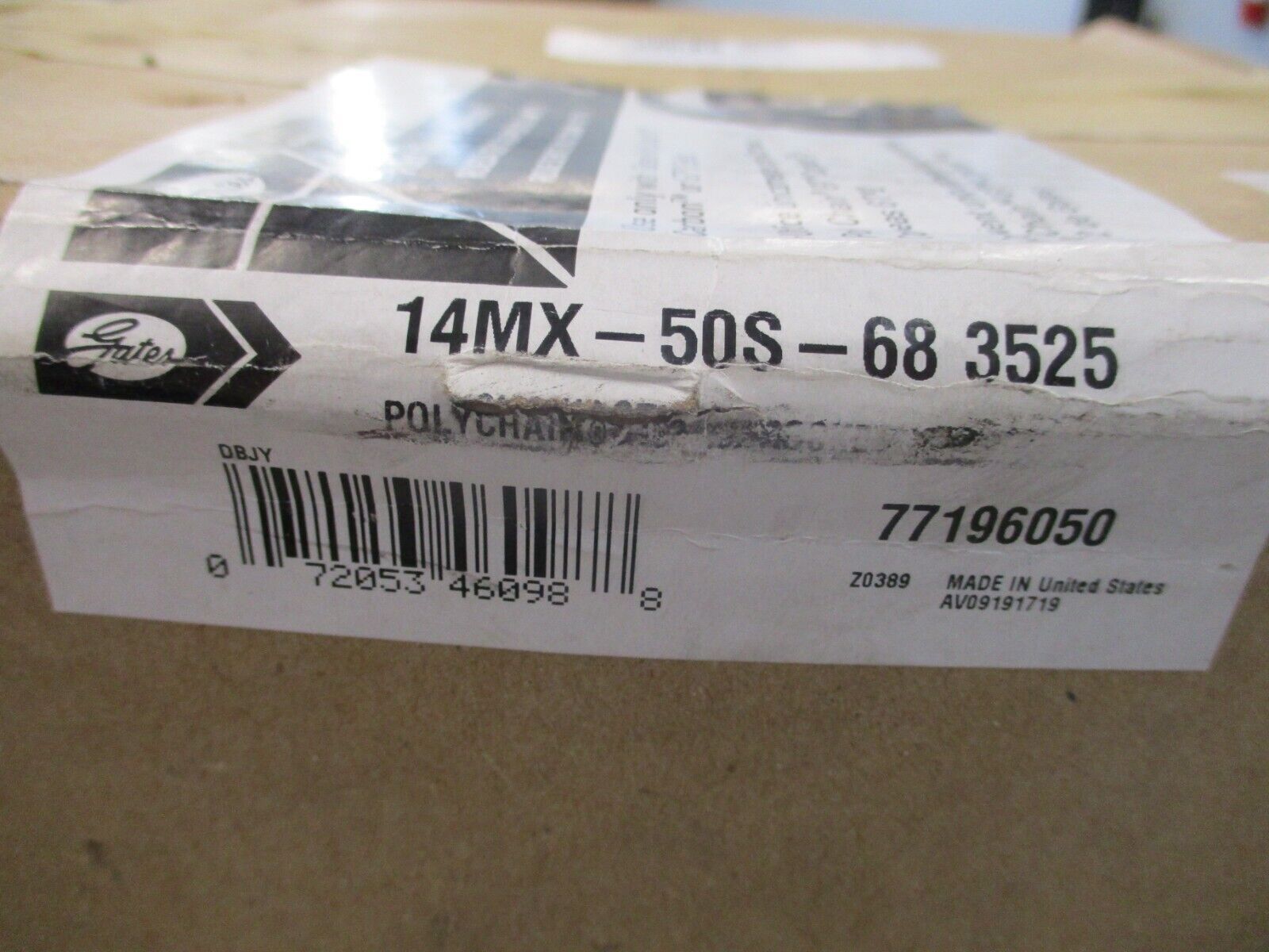 Gates Poly Chain GT 2 Sprocket 14MX-50S-68 3525 New Surplus