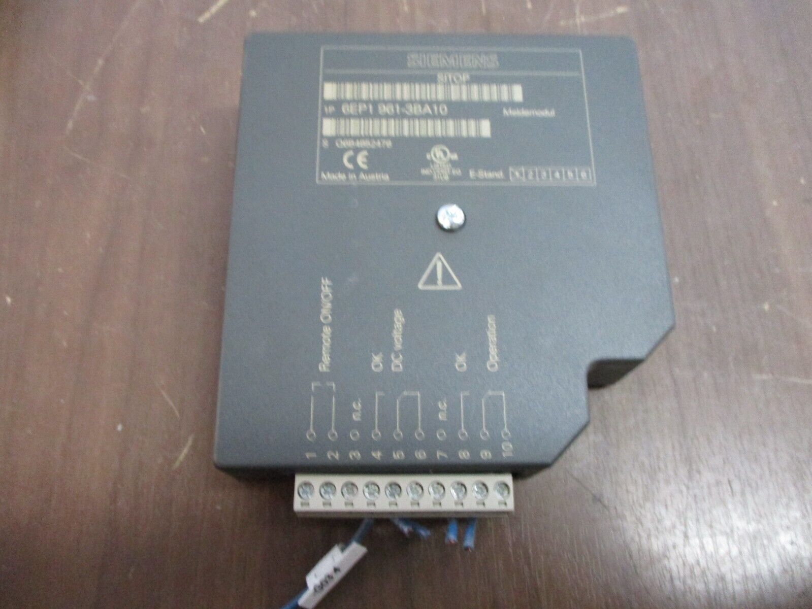 Siemens SITOP Signaling Module 6EP1 961-3BA10 Used