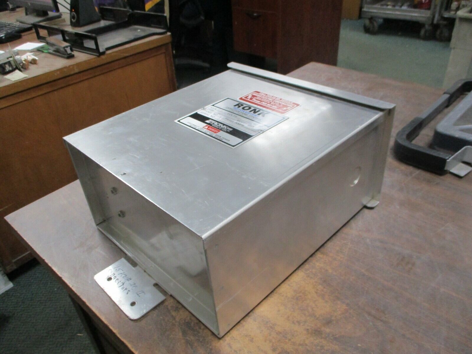 Ronk Type 2C Rotoverter Capacitor Control Panel Model 01 15KVA 240V 60Hz Used