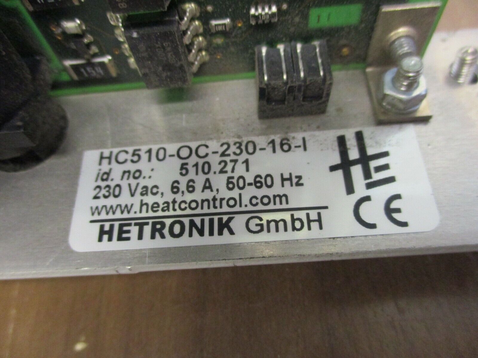 Hetronik Output Card HC510-OC-230-16-I 230VAC 6.6A 50-60Hz Used