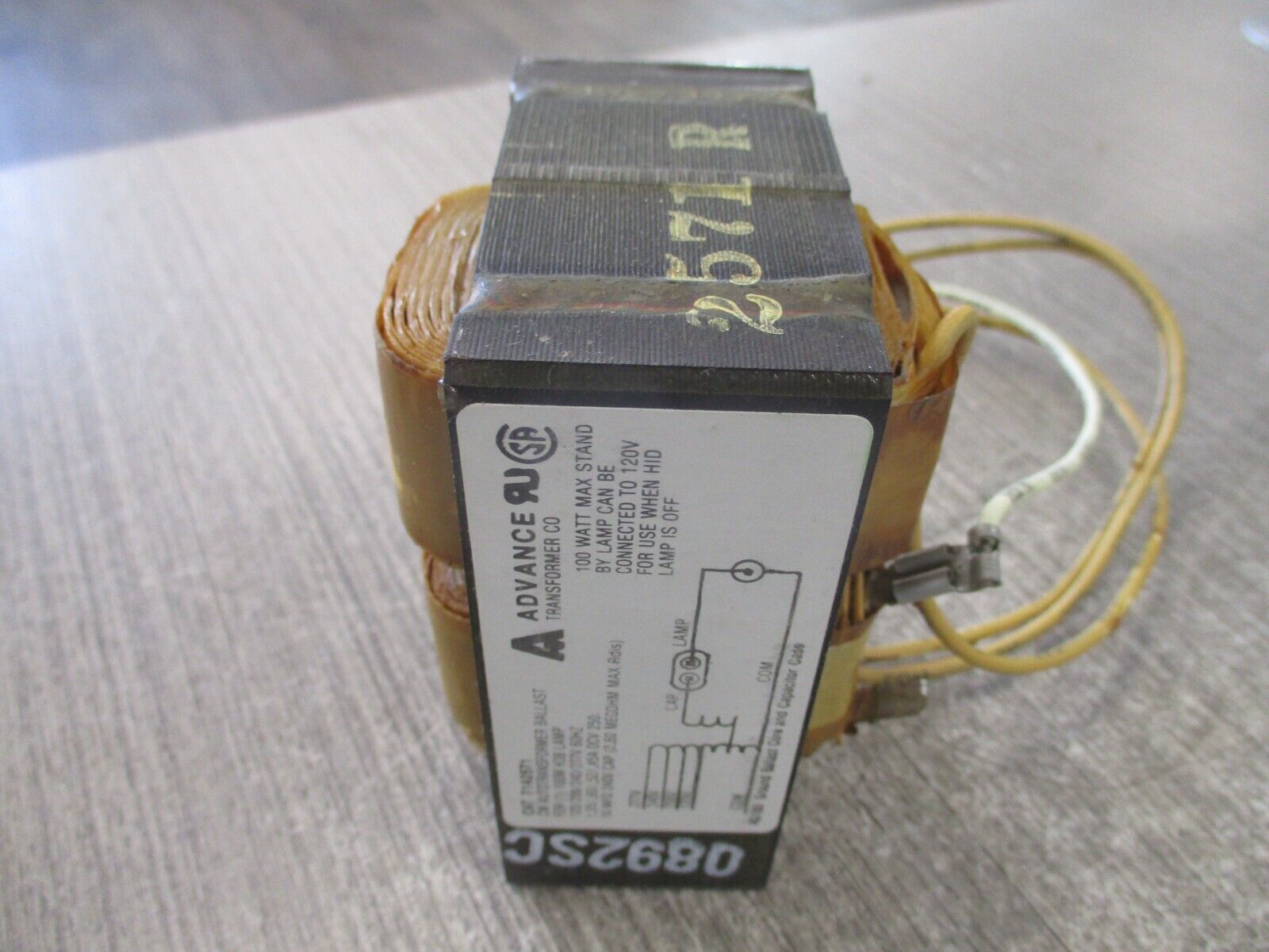 Advance Quadri-Volt Core & Coil Ballast 71A2571-001D 60 Hz 100W New Surplus