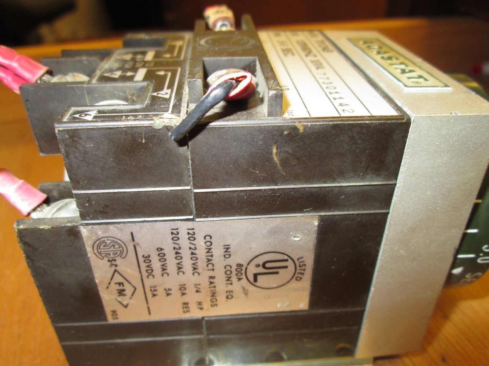 Agastat Timer 7012AB 0.5-5 Sec 120V Coil 60Hz Used