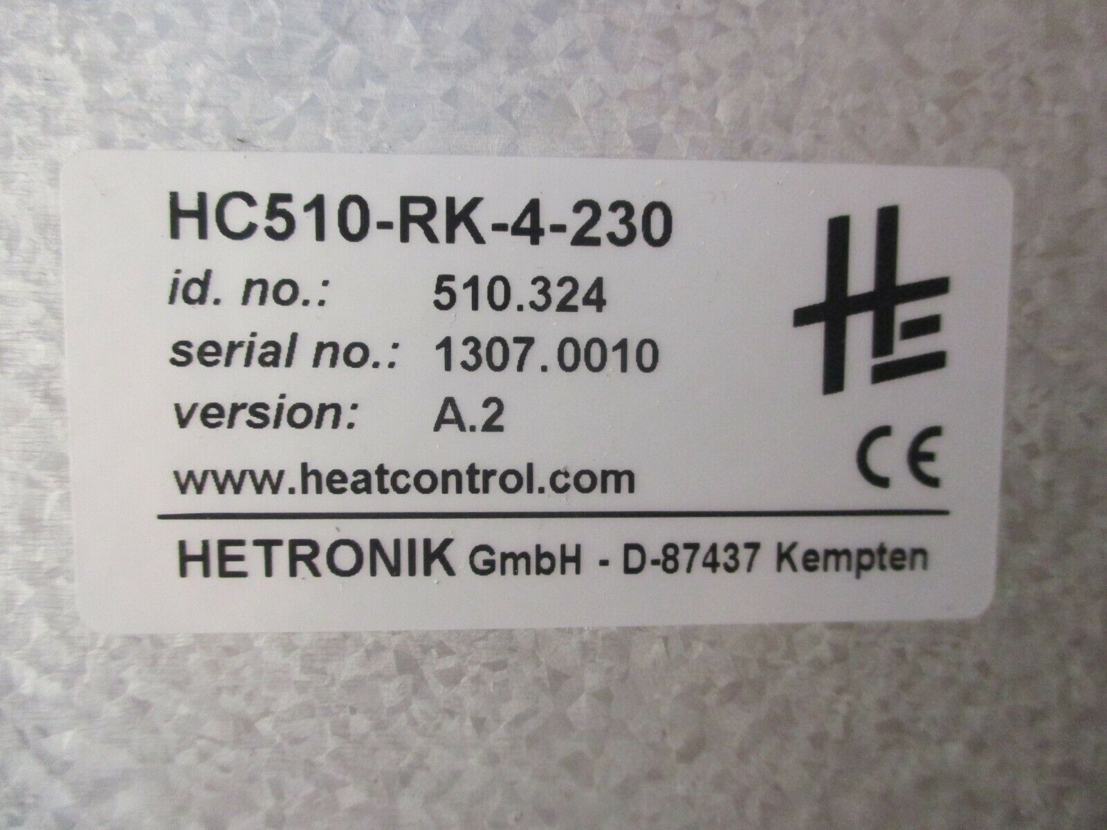 Hetronik PLC Rack w/ (4) Output Cards HC510-RK-4-230 Ver. A.2 4-Slot Used