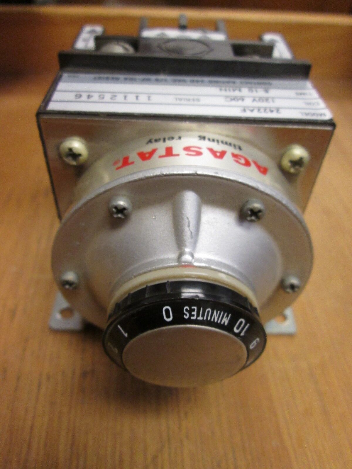 Agastat Timer 2422AF Range .5-10min 120V coil 60Hz Used