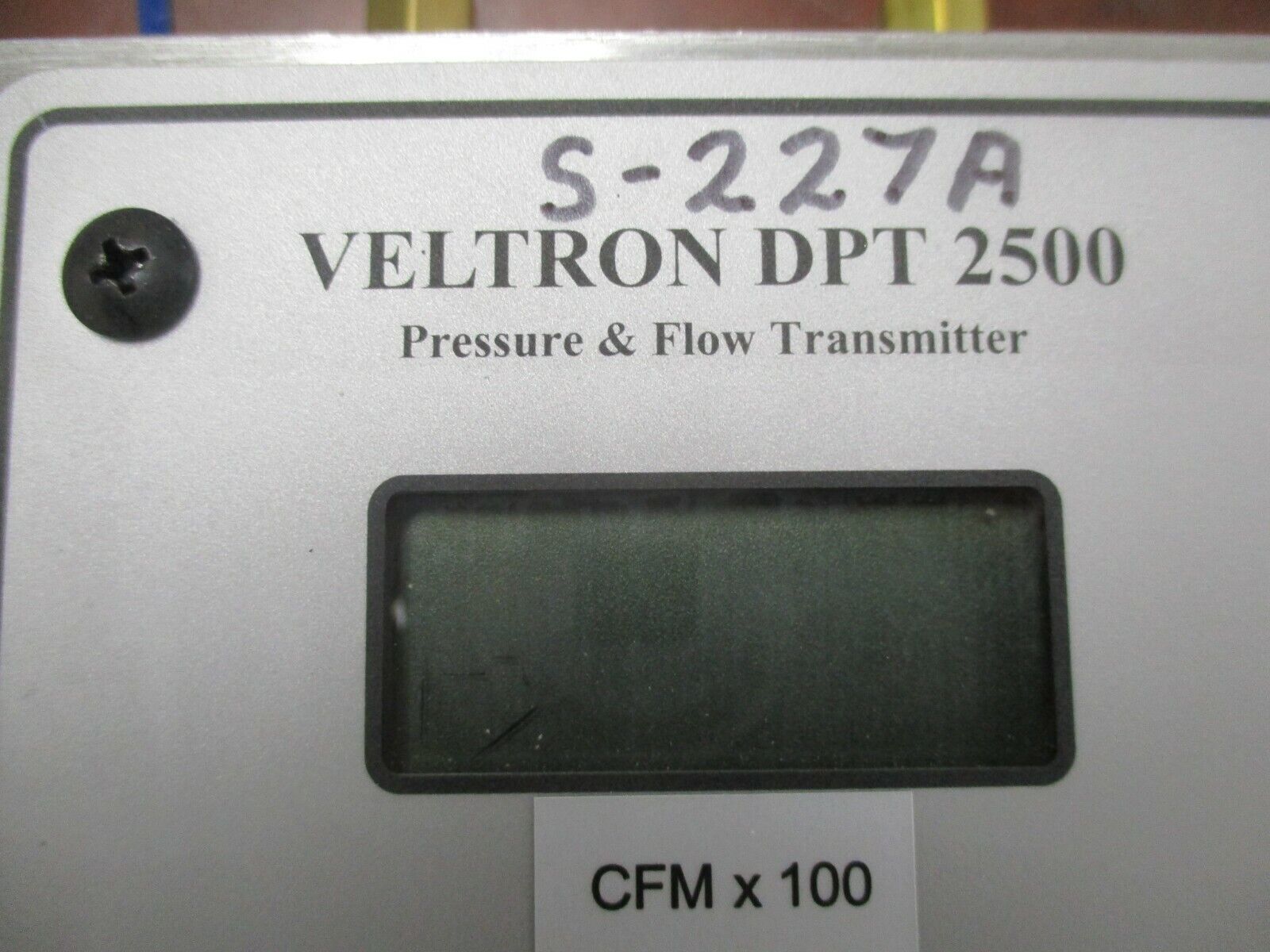 Air Monitor Corp Veltron DPT 2500 Pressure & Flow Transmitter S-227A Used