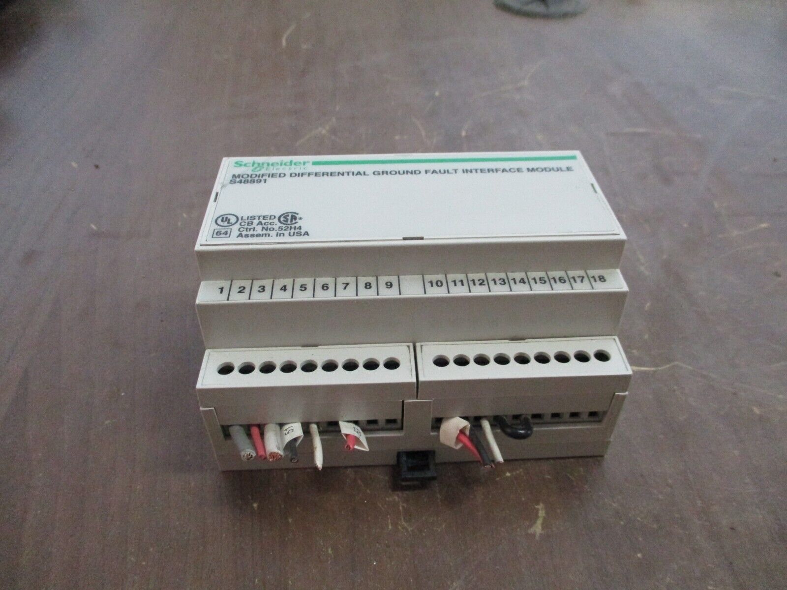 Schneider Electric Modified Differential Ground Fault Interface Module S48891