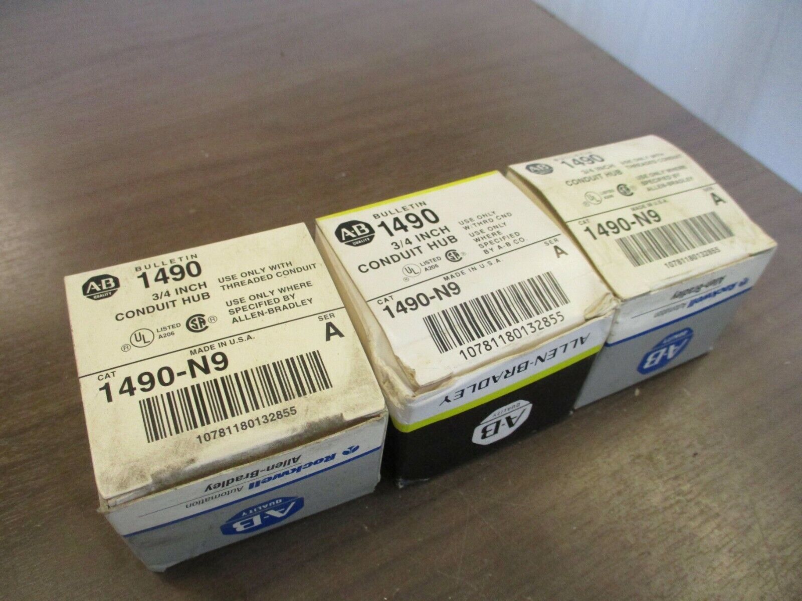 Allen-Bradley Conduit Hub 1490-N9 Ser. A 3/4" *Lot of 3* New Surplus