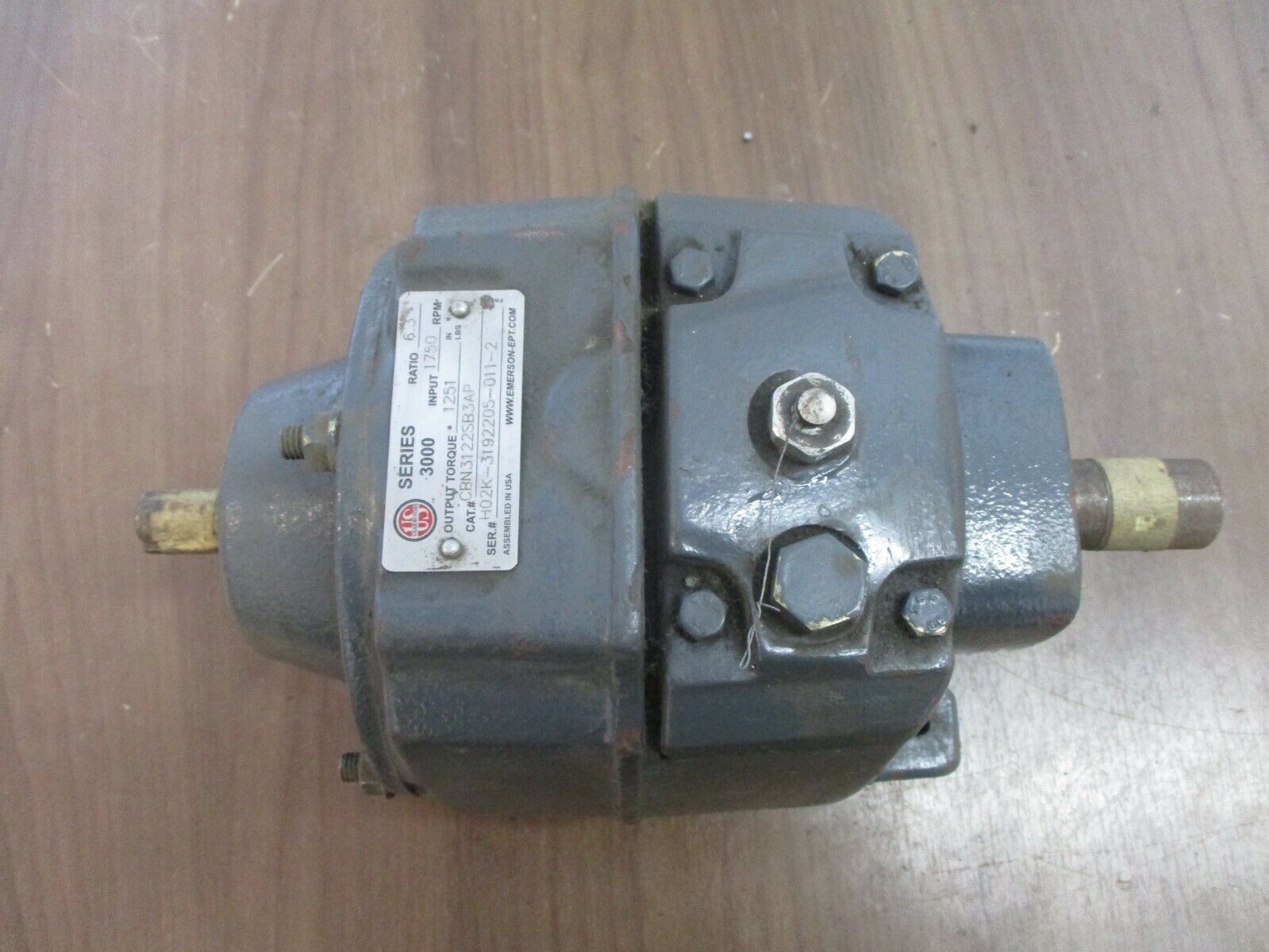 US Motors Series 3000 Reducer CBN3122SB3AP Ratio 6.3:1 1800RPM In Used