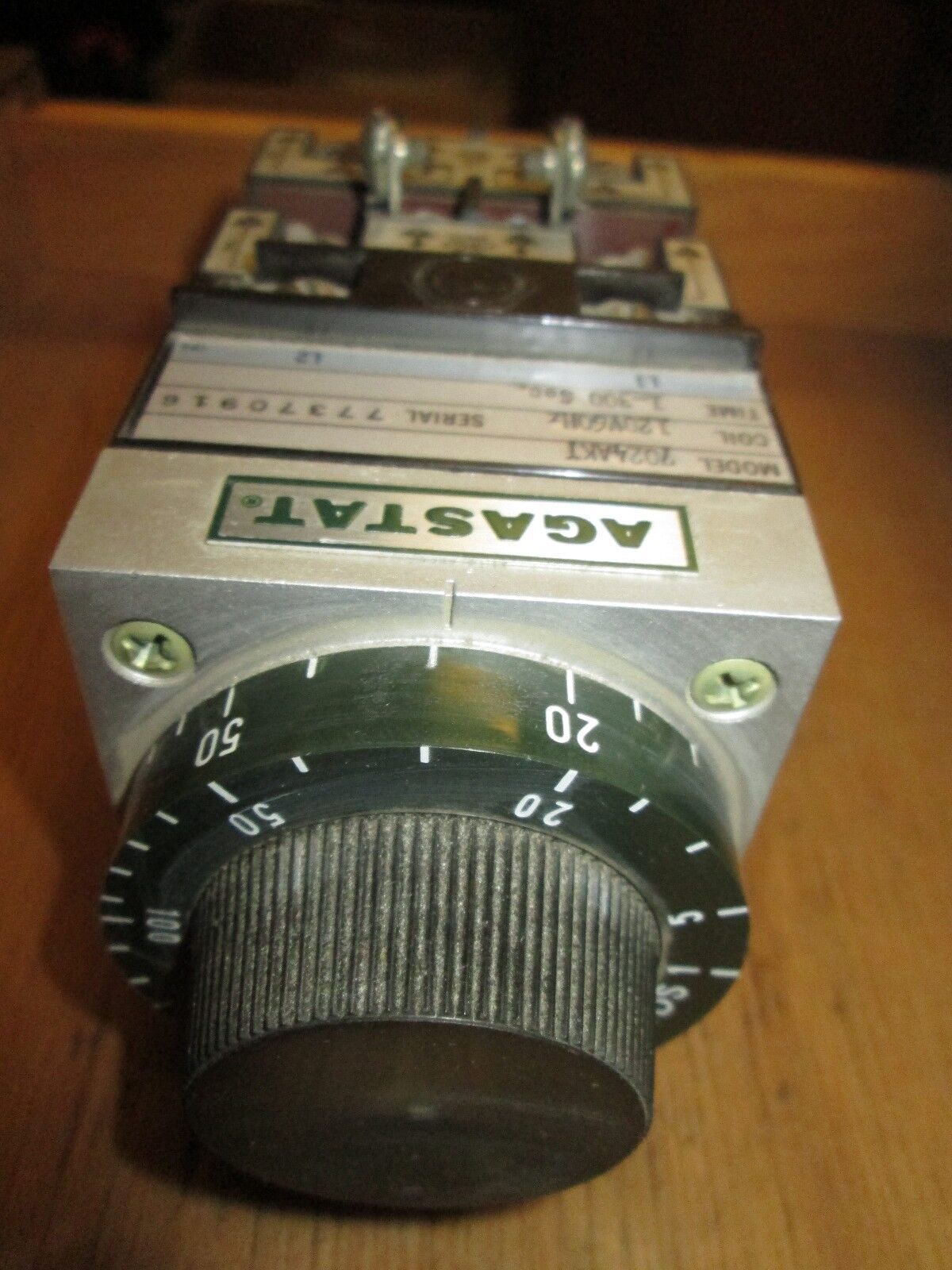 Agastat Timer 7024AKT Range 1-300 Sec 120V coil 60Hz Used