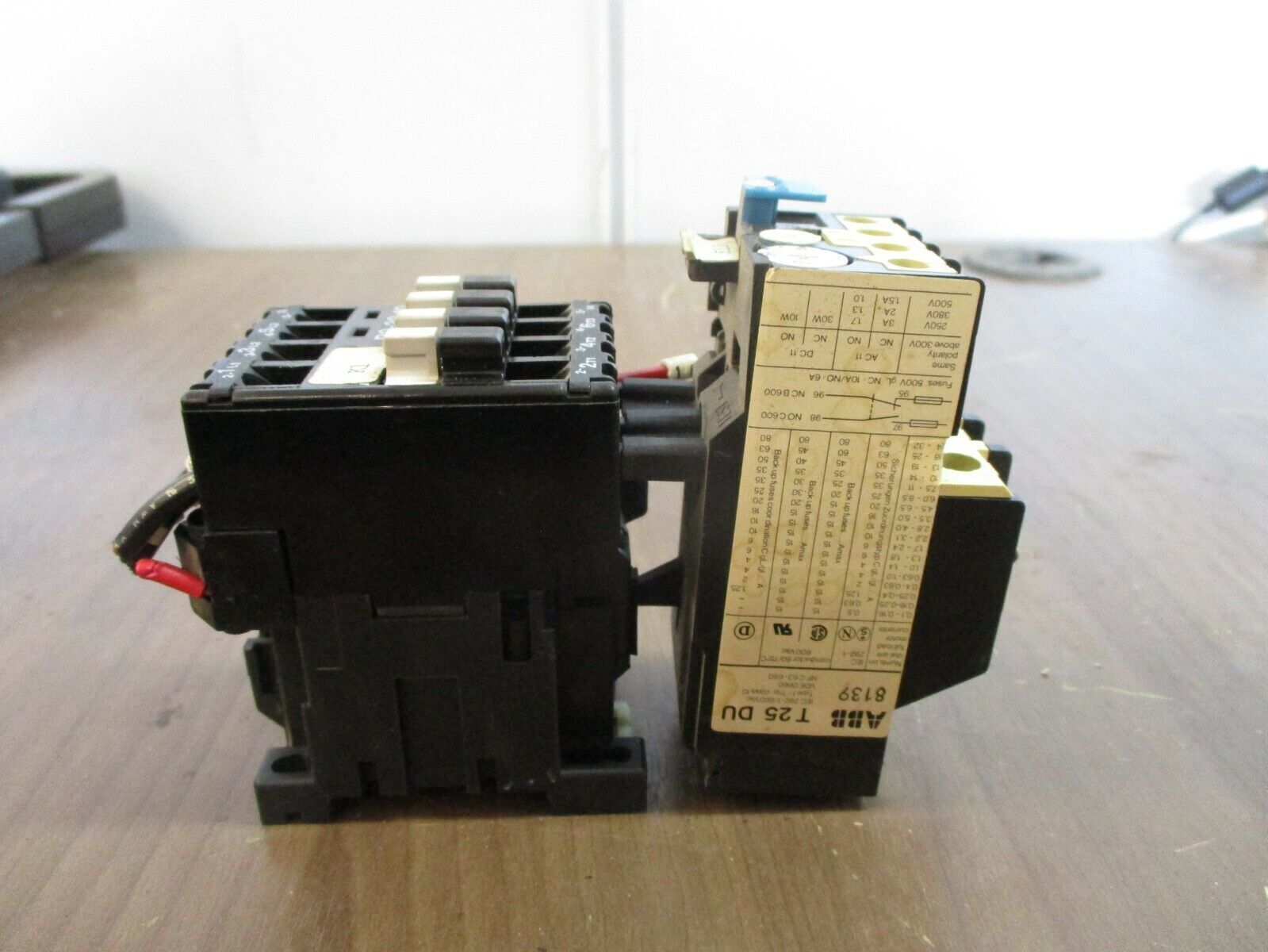 ABB Starter B9-30-10 / T 25 DU 110/115/127V Coil Trip: 2.8-4.0A Used