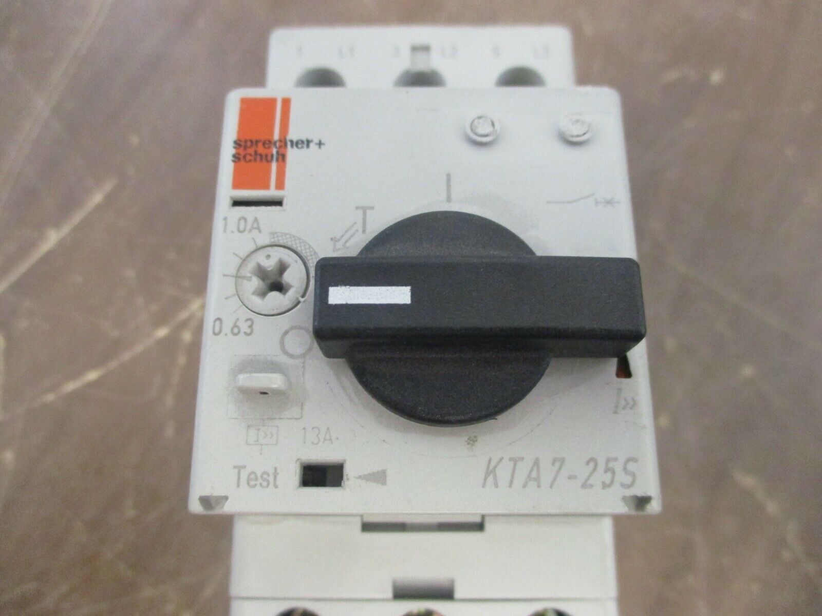 Sprecher+Schuh Motor Protector KTA7-25S-1.0A Trip: 0.63-1.0A 50/60Hz Used
