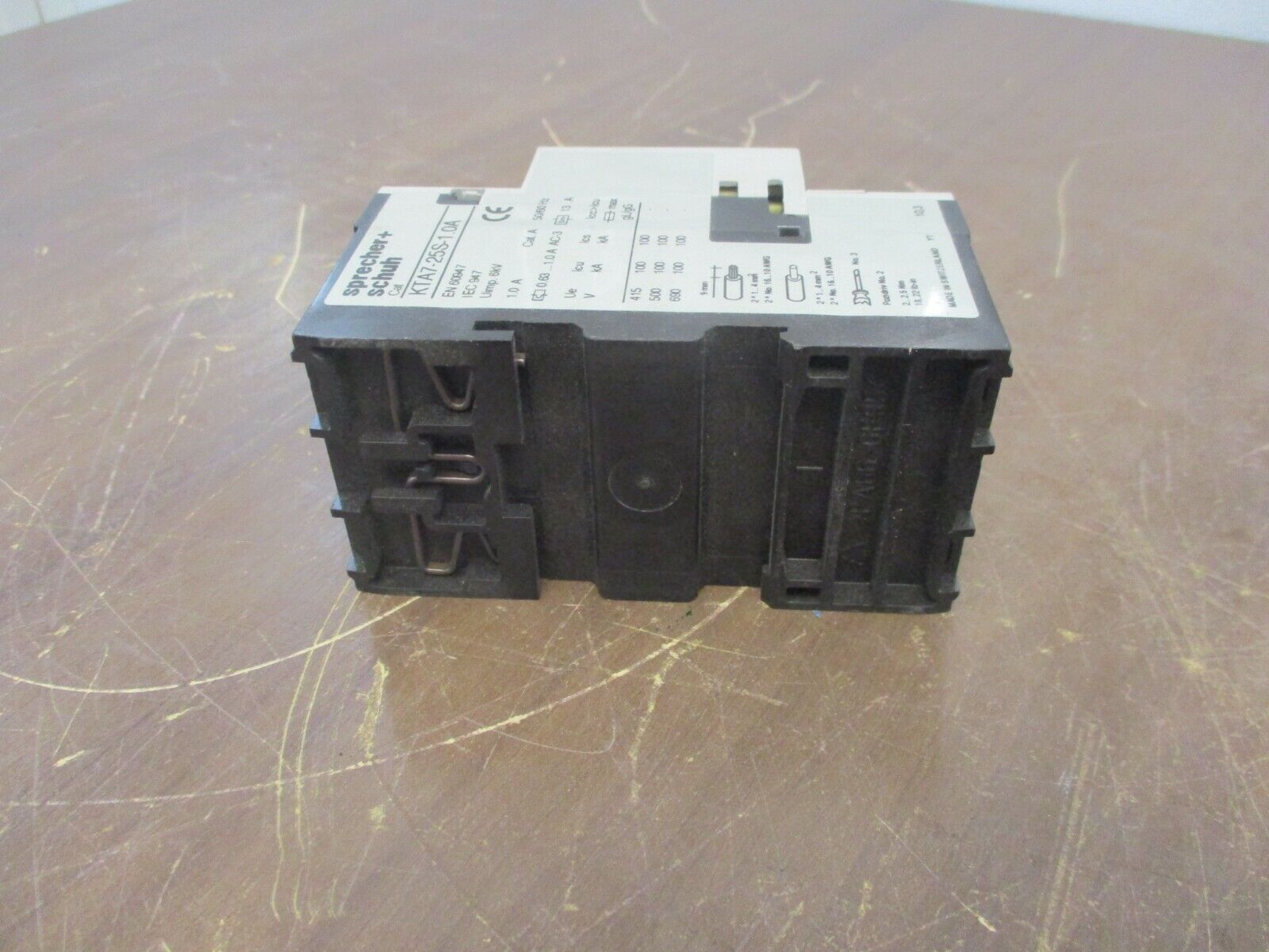 Sprecher+Schuh Motor Protector KTA7-25S-1.0A Trip: 0.63-1.0A 50/60Hz Used