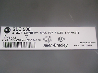 Allen-Bradley SLC 500 Processor Unit 20 I/O 1747-L20C Ser. C FRN 6 w/2-Slot Rack
